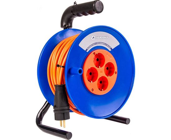 Удлинитель АТЛАНТ ПВС 4000 Вт 30м на катушке (б/з) 40224 