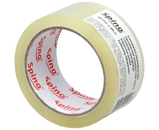 Упаковочная лента SPINO 48ммx66м прозрачная PP 45мк 78010 