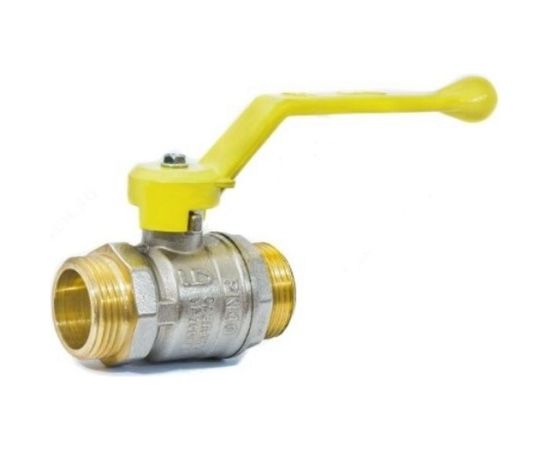 Шаровой кран LD Pride латунь никель газ Ду25 Ру40 НР полнопроходной, рычаг 007-8037 