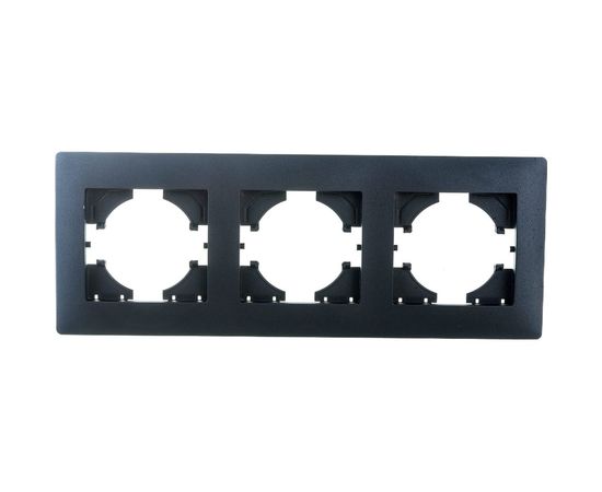 Рамка GUSI ELECTRIC Bravo 3-местная, цвет графит С1030-010 