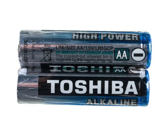 Алкалиновый элемент питания Toshiba LR6 2/shrink 3411 