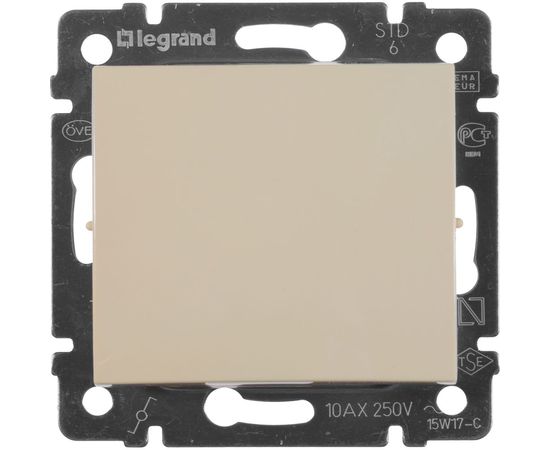 Механизм переключателя Legrand Valena 1-клавишный проходной на 2 направления слоновая кость Leg 774306 