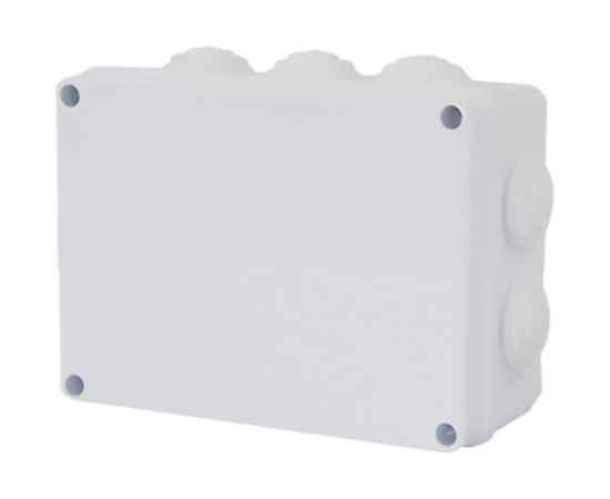 Разветвительная коробка STEKKER EBX30-03-65, 10 мембранных вводов, IP65, светло-серая 39555 