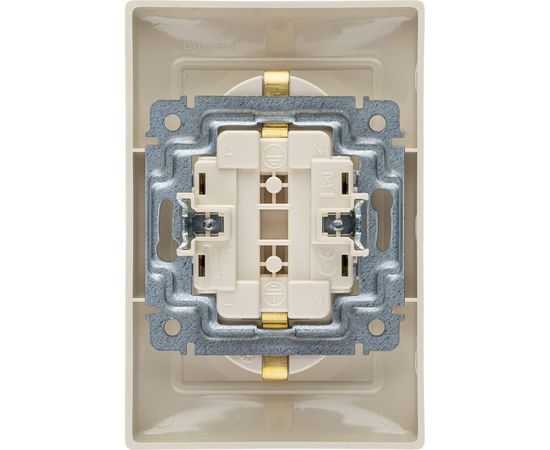 Розетка Legrand 2-м СП Valena в сборе с заземлением слоновая кость Leg 774370 – изображение 2