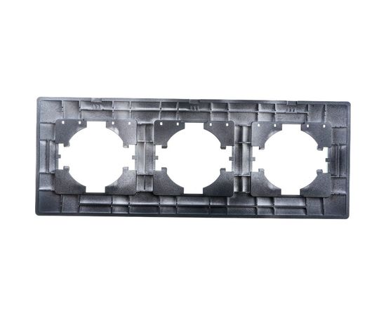 Рамка GUSI ELECTRIC Bravo 3-местная, цвет графит С1030-010 – изображение 2