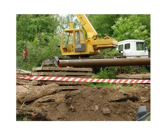 Оградительная лента Протэкт Эконом 500 п.м.,75мм, Бело-красная ЛО-500/75 Э б/кр – изображение 2