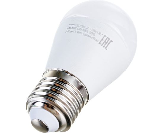 Светодиодная лампа Camelion LED12-G45/830/E27 12Вт 220В 13694 – изображение 3