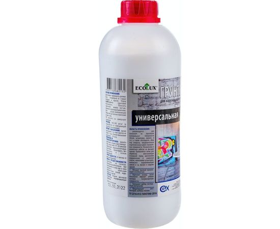 Универсальная грунтовка ECOLUX 1 л 4607133682132 – изображение 3