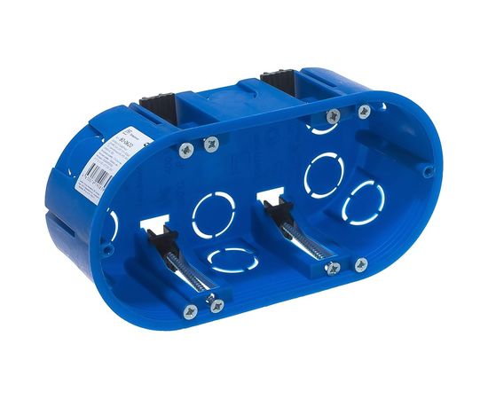 Установочная двухместная коробка Промрукав ГСК 80-0620 безгалогенная HF 140х68х46 80-0620 – изображение 3