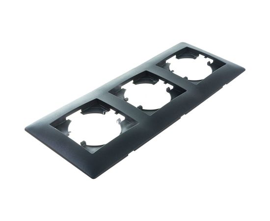 Рамка GUSI ELECTRIC Bravo 3-местная, цвет графит С1030-010 – изображение 3