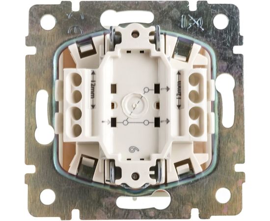 Механизм переключателя Legrand Valena 1-клавишный проходной на 2 направления слоновая кость Leg 774306 – изображение 4