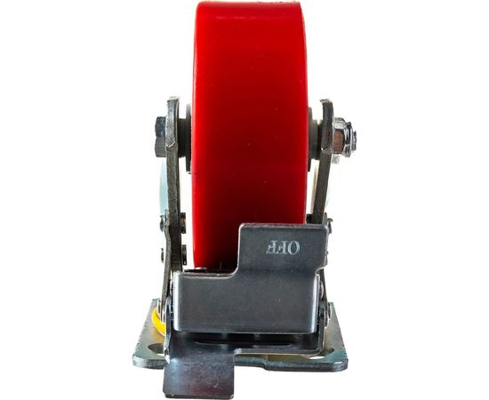 Колесо большегрузное с полиуретановой шинкой С-4102-DUS поворотное, с тормозом, г/п 600 кг, 124 мм EURO-LIFT 00018526 – изображение 5