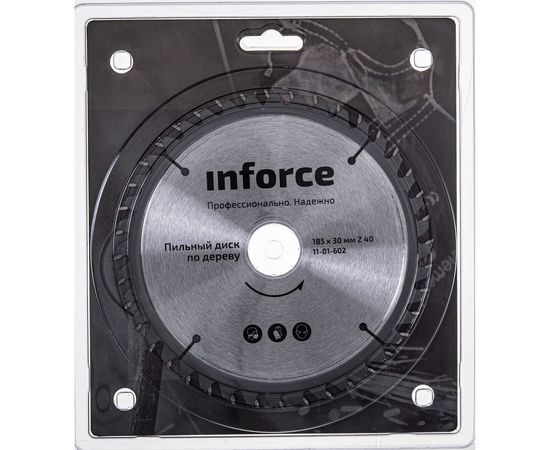 Диск пильный по дереву (185х30 мм; 40Z) Inforce 11-01-602 – изображение 6