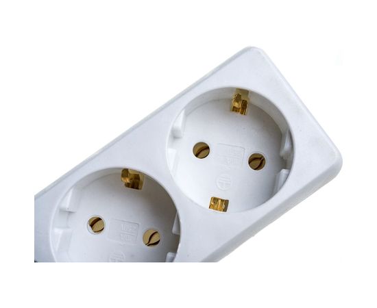 Сетевой фильтр ExeGate SP-3-1.8W 3 евро с заземлением, 1.8м, выключатель с подсветкой, белый 221178 – изображение 6