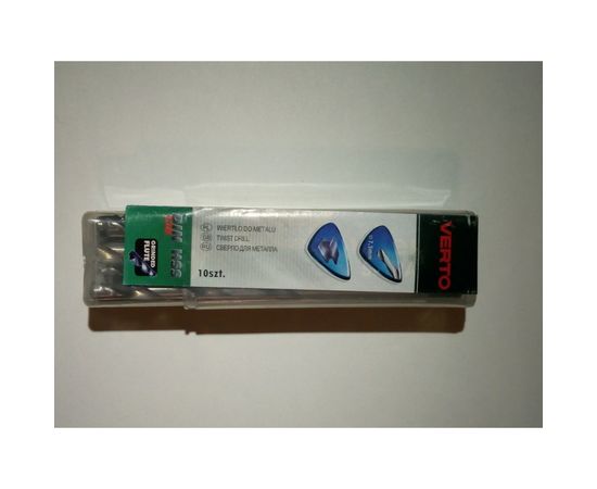 Сверло по металлу HSS-G (10 шт; 7.5х109х69 мм) VERTO 60H085 – изображение 7