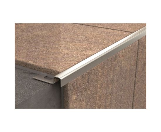 Профиль для плитки ЛУКА из нержавеющей стали 10 мм, 2.7 м, полированный УТ000039396 