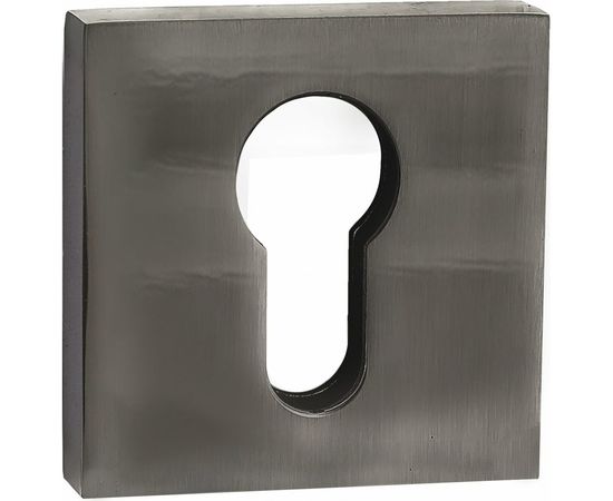 Квадратная накладка на цилиндр PUERTO черный никель INET AL 03 BN 