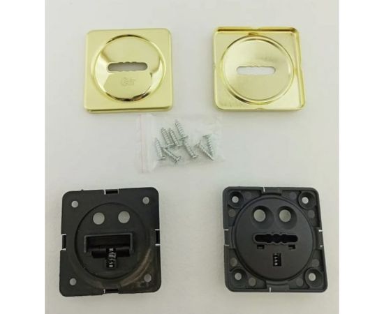 Ключевина CRIT КлС-К11 Лб/Лш латунь блестящая, латунь шлифованная, пара 05266 