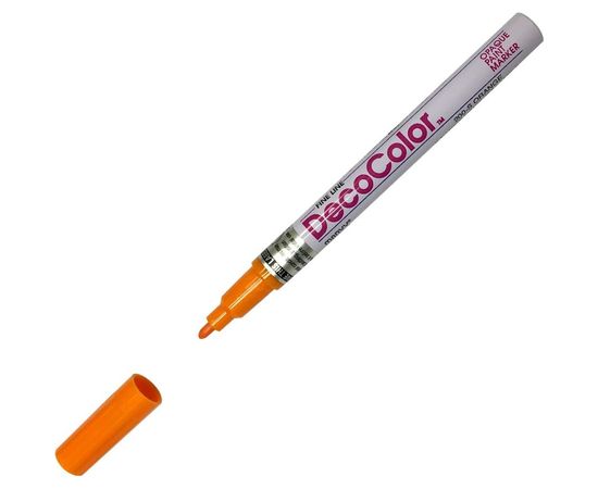 Лаковый маркер MARVY UCHIDA с круглым наконечником 1-2мм оранжевый ORANGE MAR200/7 