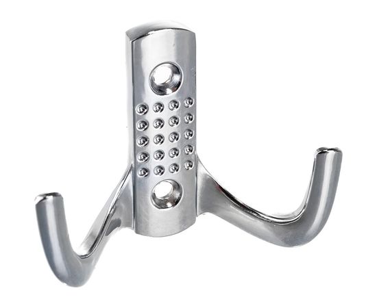 Крючок Tech-Krep с перфорацией, 2-х рожковый, хром 1 шт. 129909 