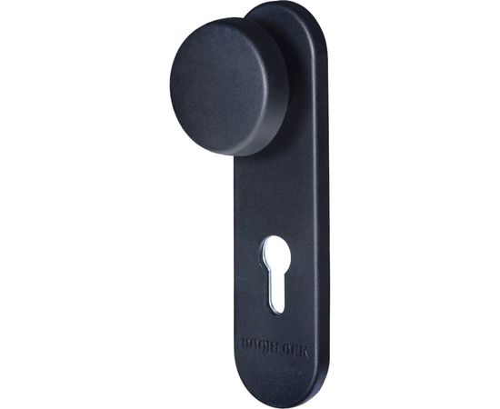 Кноб/нажимная ручка для противопожарных дверей DOORLOCK V S38KP-KNOB/F PZ72 серия Variant, на короткой накладке, черная, А=52-75мм 79054 