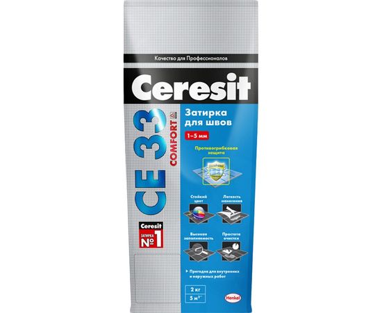 Затирка Ceresit №31 СЕ 33 Роса фольга 2 кг 1/12 48594 