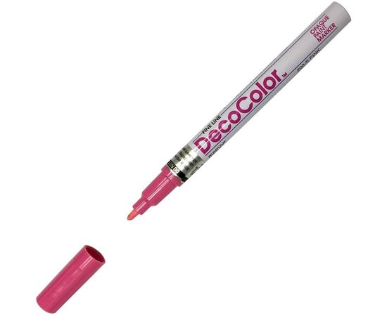 Лаковый маркер MARVY UCHIDA с круглым наконечником 1-2мм розовый PINK MAR200/9 