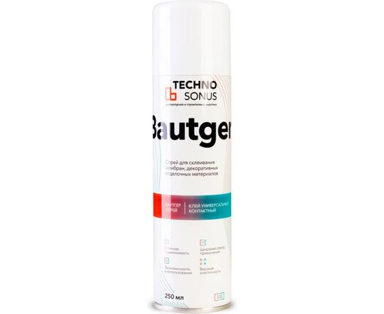 Клей ТехноСонус Баутгер аэрозольная упаковка 250 мл 1400200004 