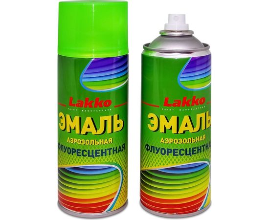 Аэрозольная эмаль Lakko флуоресцентная, малиновая, аэрозоль, 520 мл Ef520m 