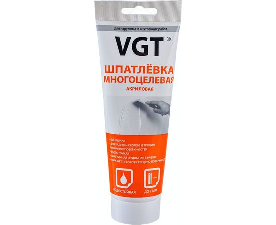 Многоцелевая акриловая шпаклевка для наружных и внутренних работ VGT 0.33 кг 11606599 
