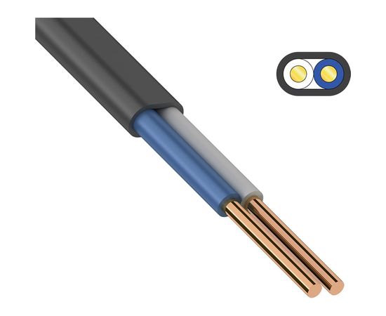 Кабель ВВГ-ПнгА-LS ККЗ 2x4 кв.мм 100 м ГОСТ 01-8219-2 