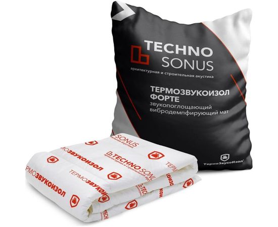 Мат для звукоизоляции ТермоЗвукоИзол Форте (5х1.5 м; 12 мм; 7.5 кв.м) ТехноСонус 1300100001 