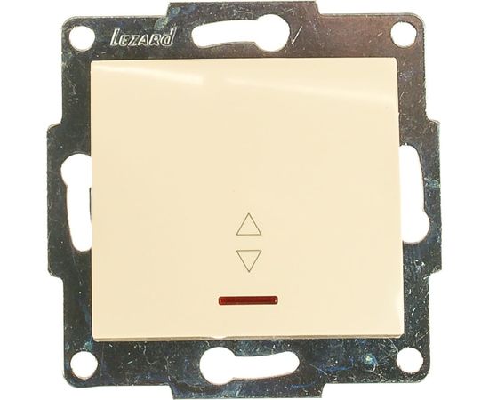 Проходной выключатель с подсветкой LEZARD KARINA крем 707-0388-114 