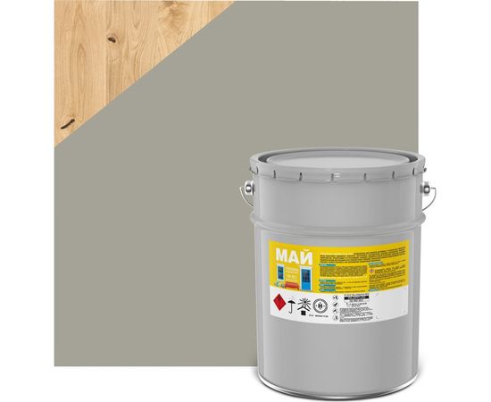 Универсальная грунтовка по металлу и дереву МАЙ ГФ-021 серая, ведро 23 кг 205509 