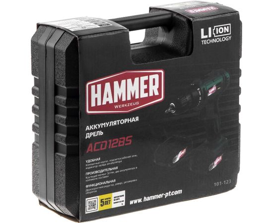 Аккумуляторная дрель Hammer ACD12ВS 12B 014285П – изображение 13