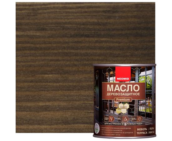 Деревозащитное масло Neomid Premium 0.75 л, палисандр Н-маслоPrem-0,75/палис – изображение 2