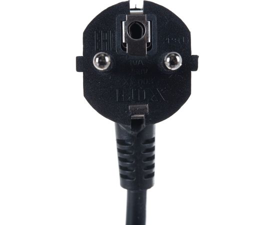 Сетевой шнур с вилкой Lux V3 ПВС 3x0.75 мм 3 м черный c заземлением 4606400001379 – изображение 2