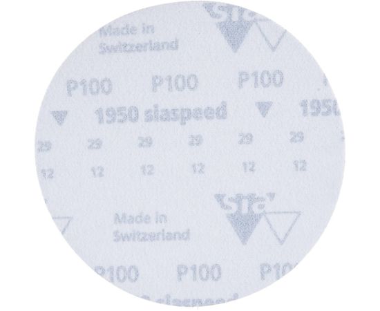 Круг шлифовальный на липучке siaspeed 1950 (5+1 шт; 125 мм; без отверстий; P100) sia Abrasives ss6-125-0-100 – изображение 2