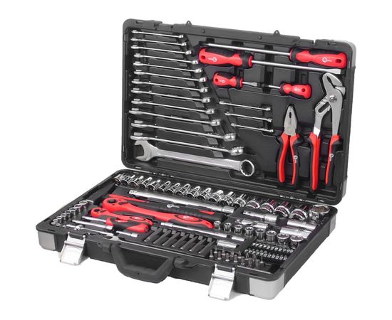 Профессиональный набор инструментов INTERTOOL 1/4 и 1/2, 119 шт. Cr-V ET-7119 – изображение 2