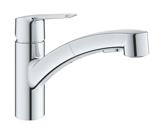 Смеситель для кухонной мойки Grohe Start низкий, выдвижной излив 30531001 – изображение 2