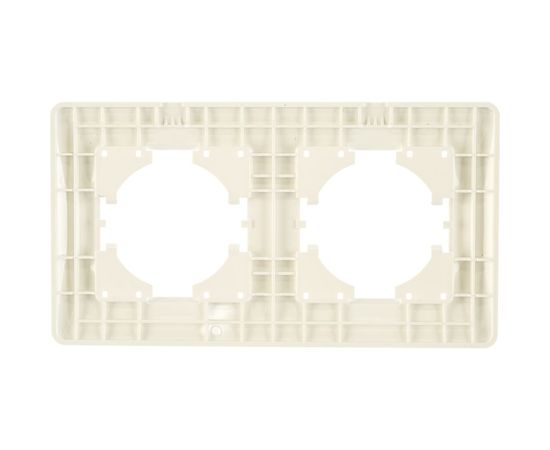 Рамка GUSI ELECTRIC Ugra 2-местная, цвет белый С1120-001 – изображение 2