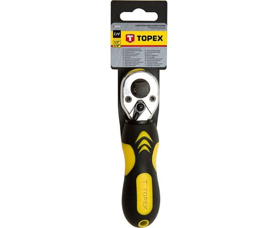 Короткая двойная трещотка TOPEX 1/2"" х 3/8"", 175 мм 38d543 – изображение 2