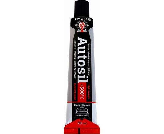 Силиконовый высокопрочный герметик-прокладка АВТОСИЛ 11321 (черный; 100 г) 11321-100-В – изображение 2