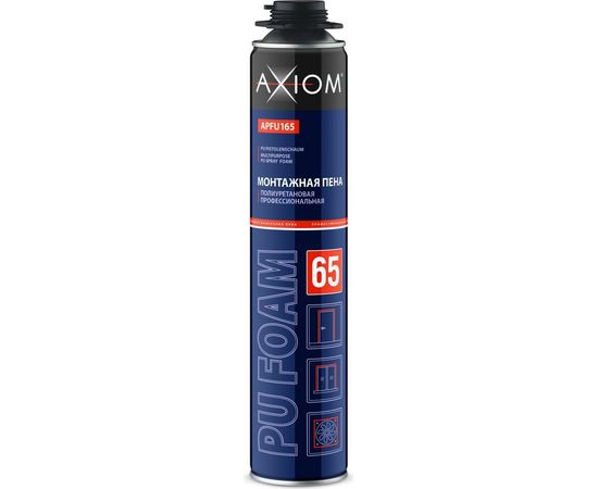 Пена полиуретановая монтажная профессиональная всесезонная AXIOM 65 APFU165 – изображение 2