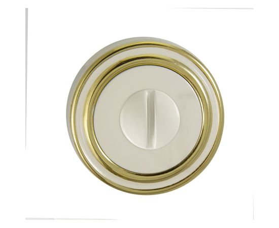 Завертка к ручкам РЕНЦ BIG белый / золото блестящее INBK 16 W/GP – изображение 2