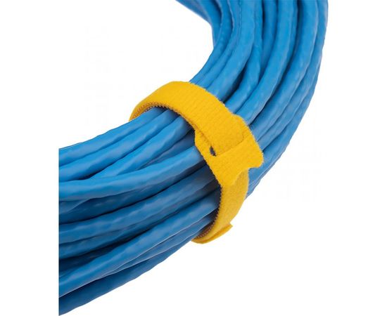 Набор многоразовых хомутов-стяжек на липучке REXANT 150х12 мм, цветная, упаковка 12 шт 07-7150 – изображение 3