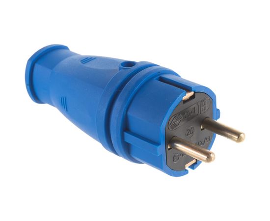 Вилка SVET В 16-001 УХЛ4, каучук, цвет-синий SV0303-0010 – изображение 3