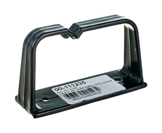 Кабельный органайзер Cabeus вертикальное кольцо, пластиковое, 75x42мм, черный JI01-A-BK – изображение 3