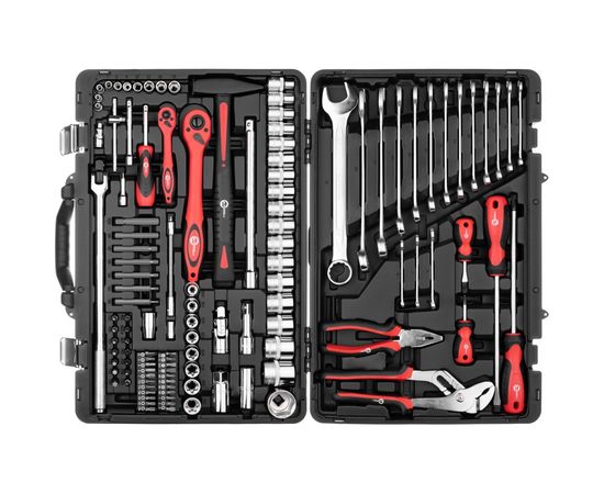 Профессиональный набор инструментов INTERTOOL 1/4 и 1/2, 119 шт. Cr-V ET-7119 – изображение 3