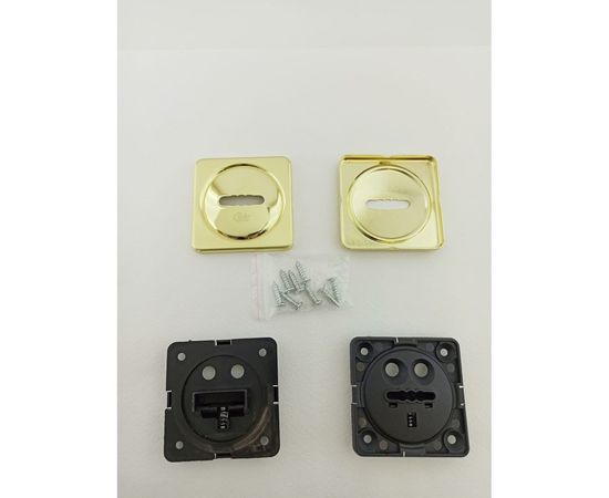 Ключевина CRIT КлС-К11 Лб/Лш латунь блестящая, латунь шлифованная, пара 05266 – изображение 4